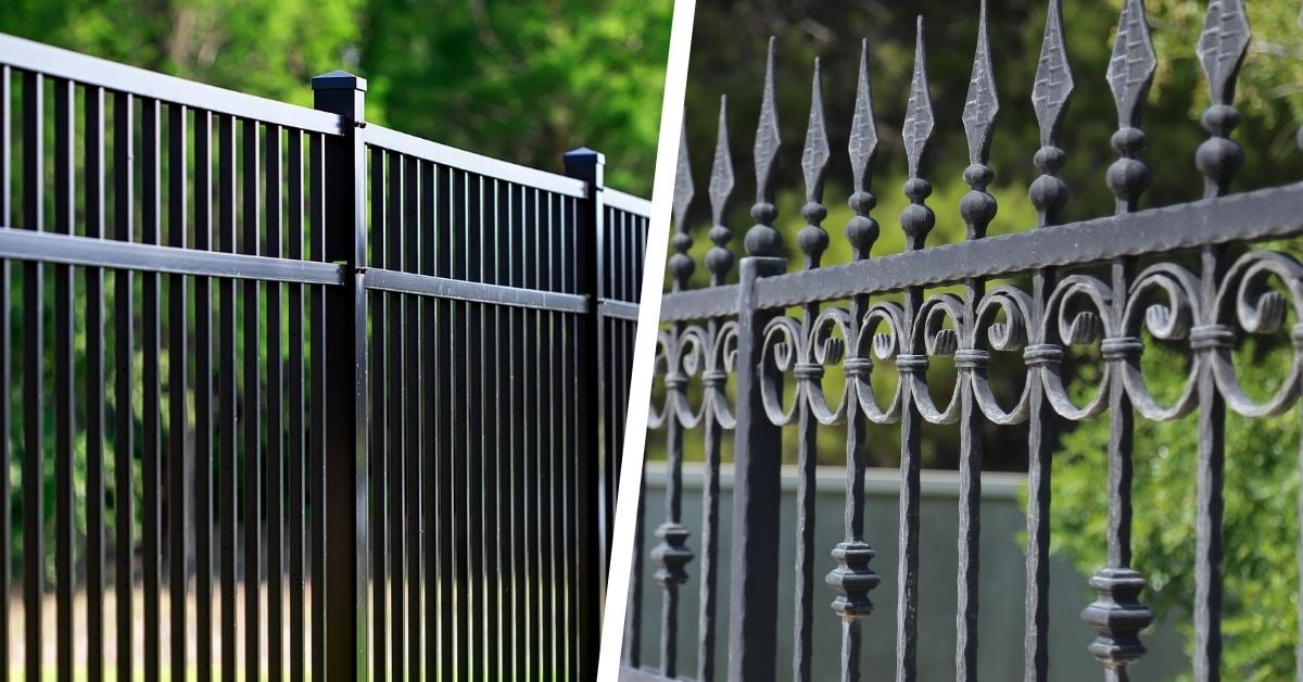 Ornamental steel fence